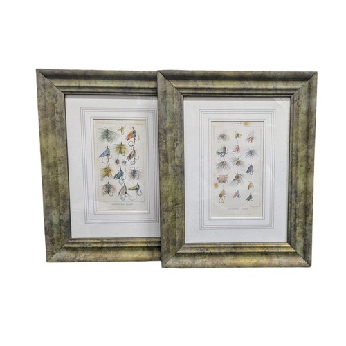 250 - Two framed antiquarian plates 'Artificial Flies', 25.5 x 32.5cm.