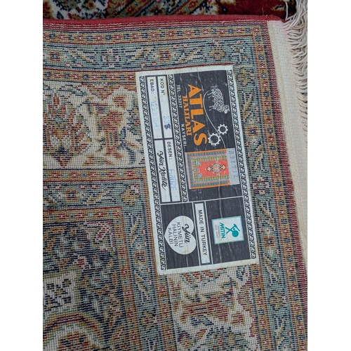 276 - Atlas halilari central medallion red rug 122cm by 200cm