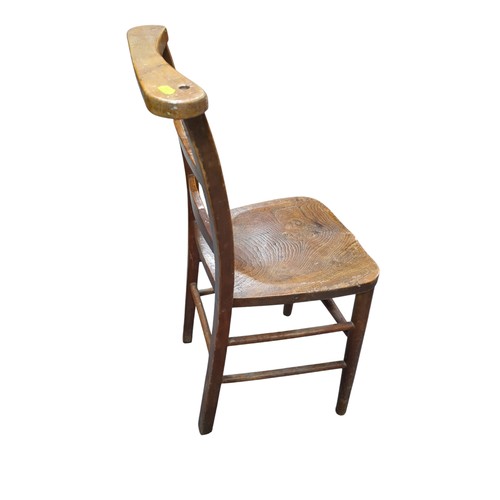 185 - Elm seated chapel chair