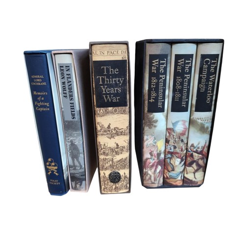 360 - 6 historical works from The Folio Society: 3 volumes of The Campaigns of Wellington edited and intro... 