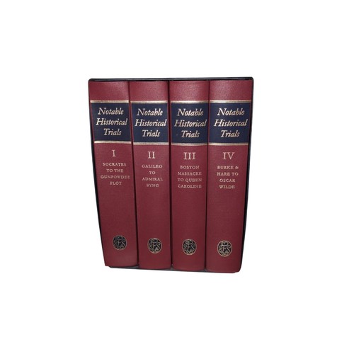 368 - 4 volumes of Notable Historical Trials selected and edited by Justin Lovill from The Folio Society: ... 