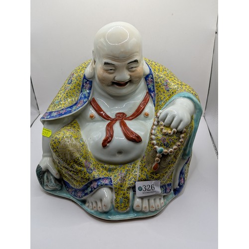 326 - Chinese porcelain figure of Putai, 20th century, impressed marks to base, height 23cm