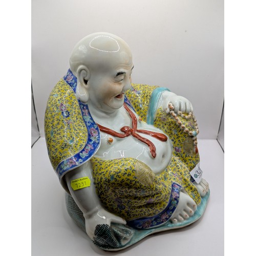 326 - Chinese porcelain figure of Putai, 20th century, impressed marks to base, height 23cm