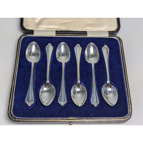 199 - Set of six George V silver coffee spoons, John Dixon & Sons Ltd, Sheffield 1924, gross weight 76... 