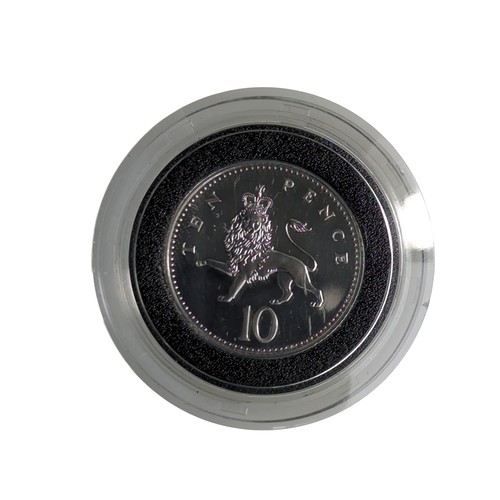 255 - Royal Mint silver proof 2000 millennium 10 pence coin