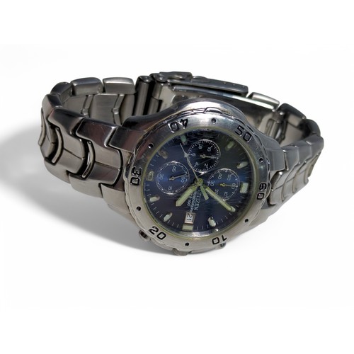 258 - Citizen Chronograph WR 100 stainless steel quartz wristwatch, model no. 0510-592294, the b... 