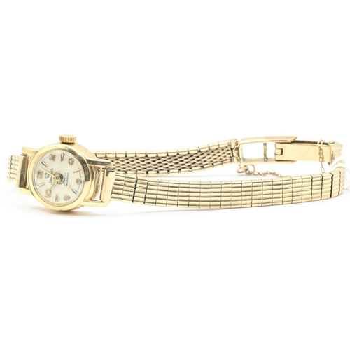 278 - 18ct gold cased ladies quartz watch, the dial marked 'Samira 17 Rubis Incabloc' but with a later Tec... 