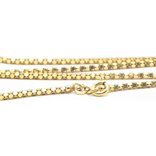 64 - 18ct gold popcorn link neck chain, Italian marks, length 505mm, 8.07 grams