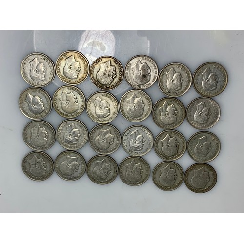 245 - Twenty-four pre-1947 half crowns, gross weight 335 grams