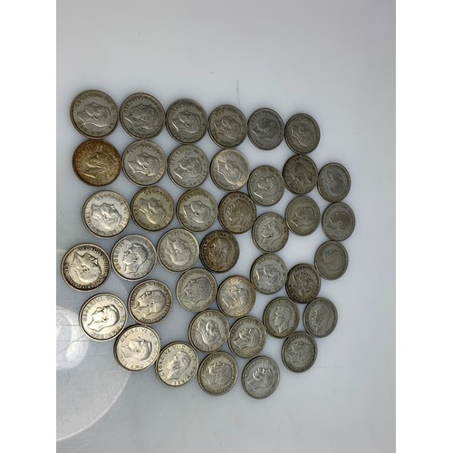 248 - 225 grams of pre-1947 one shillings