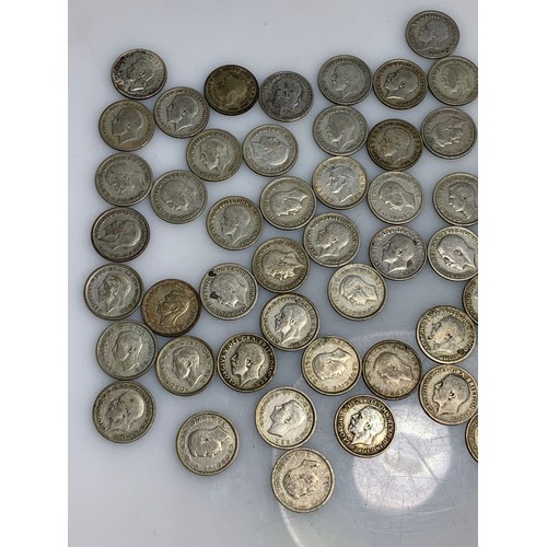 249 - 160 grams of pre-1947 sixpences