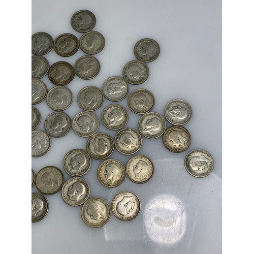 249 - 160 grams of pre-1947 sixpences