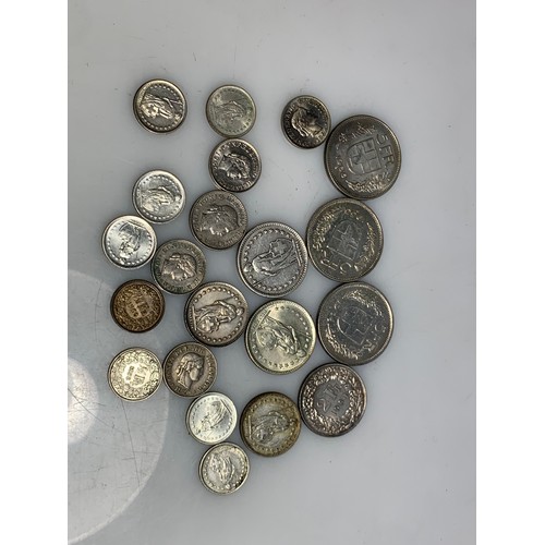 250 - 120 grams of pre-1968 Swiss francs