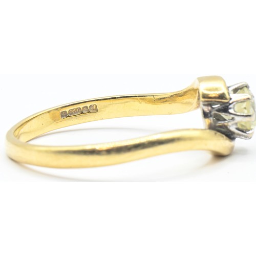 172 - 18ct gold and diamond solitaire ring, the diamond weighing approximately 0.47 carat, hallmarked... 