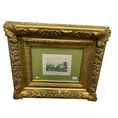 617 - Gilt framed print 'A View from Richmond Hill' W71.5 x D9 x H61cm