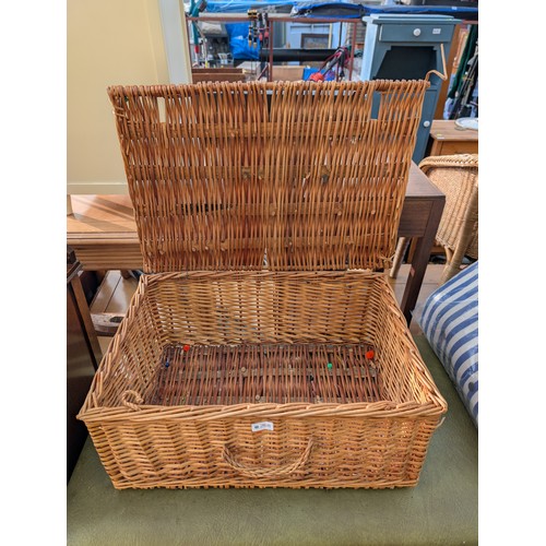 268 - Large Wicker Picnic Style Basket