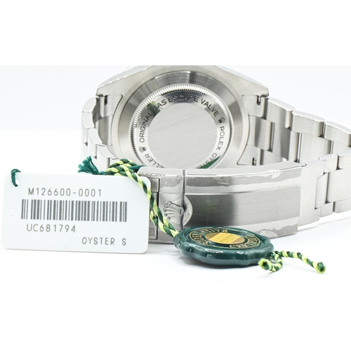 1 - Rolex Sea-Dweller 50th anniversary ref 126600 stainless steel wristwatch with date and bracelet, cir... 