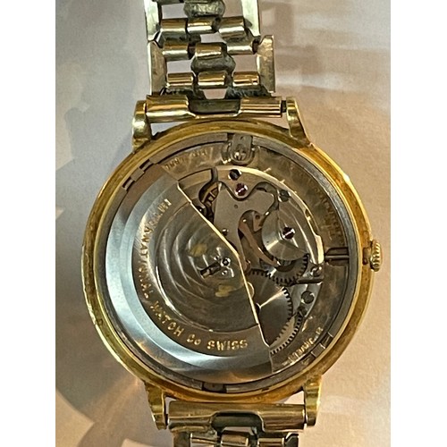 3 - International Watch Company Schaffhausen (IWC) 18ct gold cased automatic watch with a 9ct gold brace... 