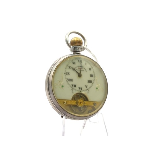 10 - George V silver cased keyless wind pocket watch 'Hebdomas Patent 8 days' open face pocket watch, the... 