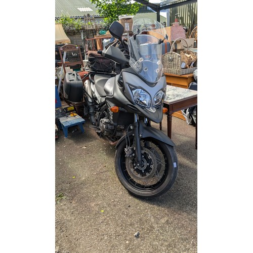 Suzuki V-Strom DL650A - Black/Grey - 2016 Touring Motorbike - 16,002 miles with Pacsafe topbox, Panniers, Datatag security, Oxford heated grips, knuckle guards, Centre stand, Xcreen windscreen mounted deflector, Michelin road trail tyres, 2 keys, full tank of winterised fuel & Oxford bike cover. V5C & All documents included, MOT until 29/06/2025