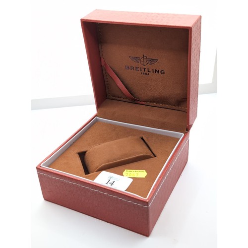 14 - Red Breitling watch box