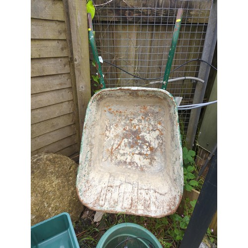 108 - Haemmerlin wheelbarrow with pneumatic tyre. Used.