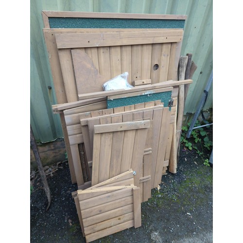 111 - Poultry coop with fittings present with instructions(pictured) . Unused. Unassembled.