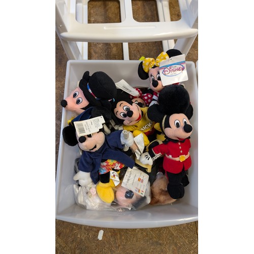 411 - 2 drawer unit (missing top) with Beanie Baby contents