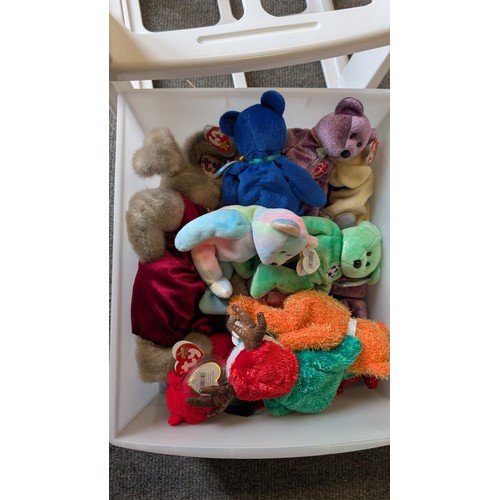 403 - 2 drawers of mixed Beanie Babies