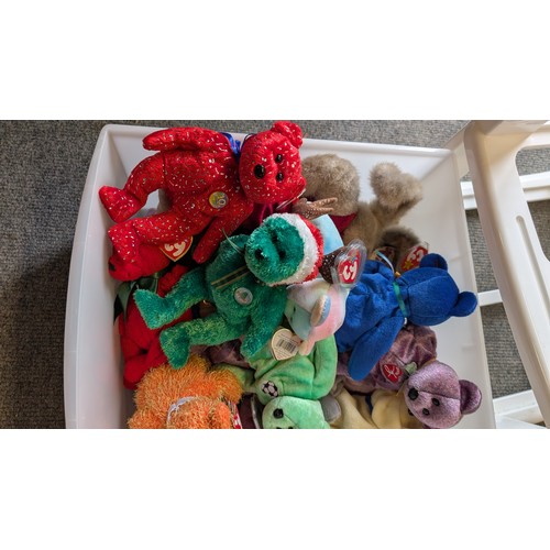 403 - 2 drawers of mixed Beanie Babies