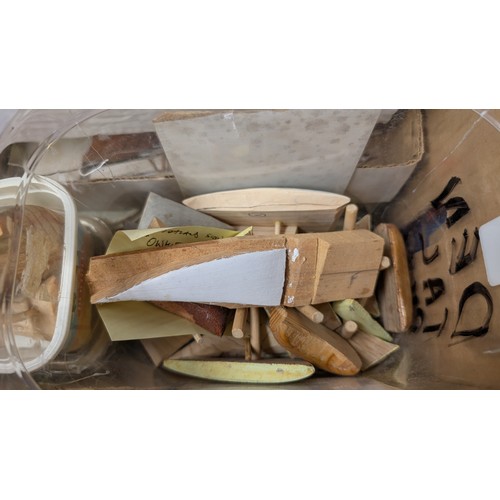 395 - Large quantity of model boat kits in box