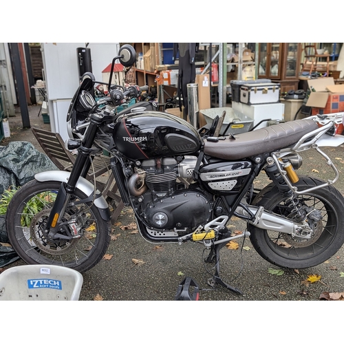 2020 Triumph Scrambler 1200 XC. 21791 Miles. MOT until June 2026. Full service history. Reduced buyers premium of just 14% all-inclusive on this lot. 