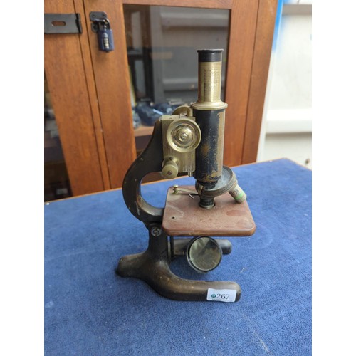 Prior of London brass microscope, from the botanical dept. of KCL.