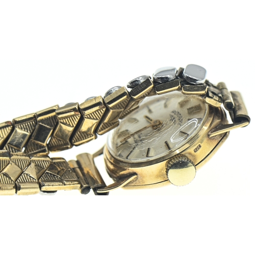 41 - Rotary 9ct gold cased ladies watch, hallmarked, 17 jewels, engraved personal inscription to case bac... 