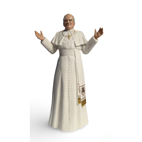 Royal Doulton His Holiness Pope John Paul II Porcelain Figure, HN 2888, modelled by Eric J Griffiths, ht. 26cm