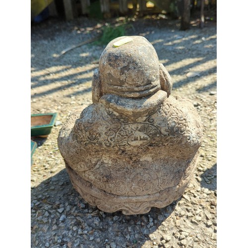 53 - Concrete garden figure modelled as the laughing Buddha.