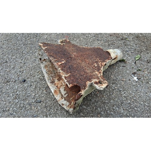 109 - Cast-iron rainwater hopper head.