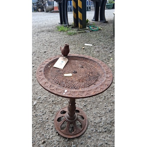 85 - Cast-iron bird bath.
