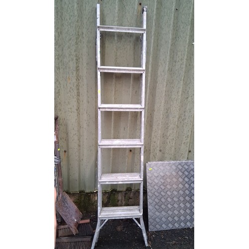 201 - Aluminium step ladder by ABRU.