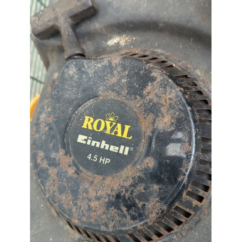 116 - Royal Einhell petrol rotary cultivator, model BMH 33/36, fitted with 4.5 HP engine, handlebar contro... 