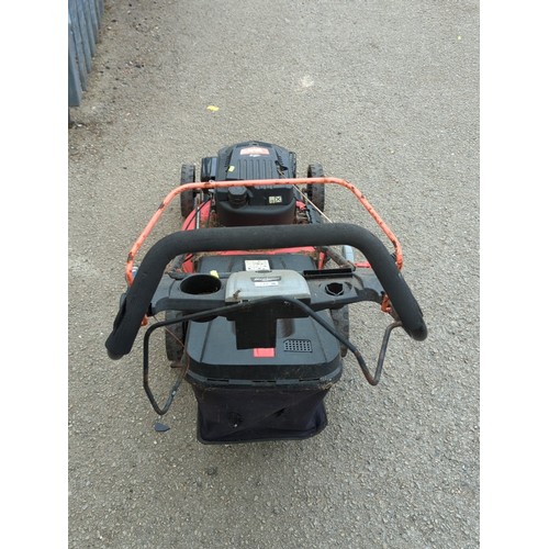 117 - Frisky Fox Lawn Racer 510 petrol lawn mower, powered by a Wolf engine.