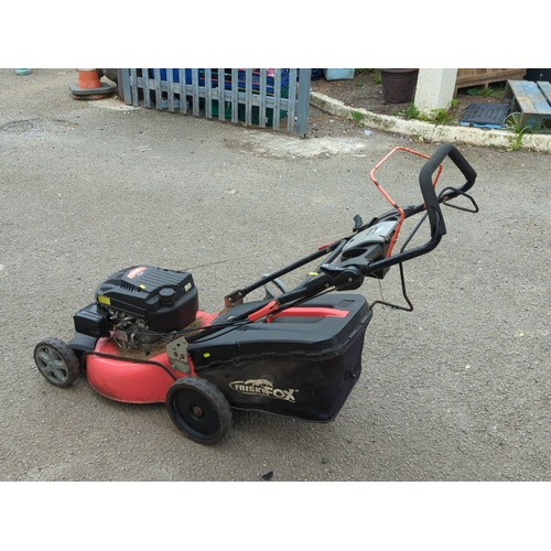 117 - Frisky Fox Lawn Racer 510 petrol lawn mower, powered by a Wolf engine.