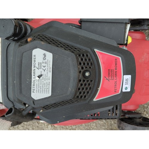 118 - Power House petrol lawn mower.