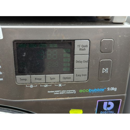 140 - Samsung EcoBubble front-loading washing machine, model WF90F5E5U4X/EU, 9.0kg.