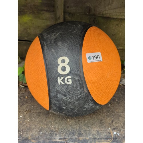 190 - An 8 kg medicine ball.