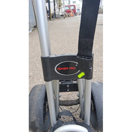 224 - Power Trax three-wheel golf trolley.