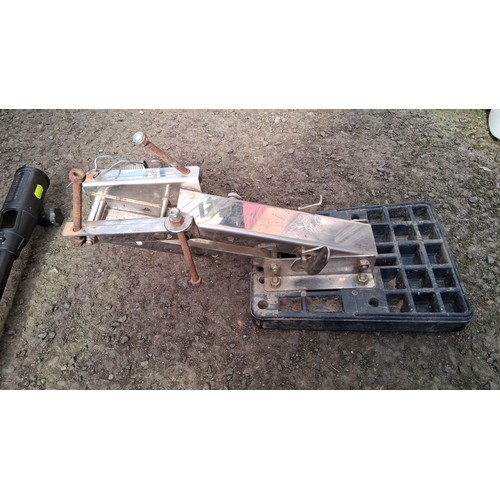 218 - HelmsMate trolling motor steering device; with a stainless-steel mounting bracket assembly on a moul... 