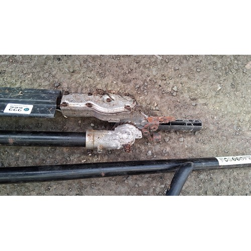 222 - McCulloch MT 305 CPS petrol multi-tool garden power unit, with strimmer attachment and hedge trimmer... 