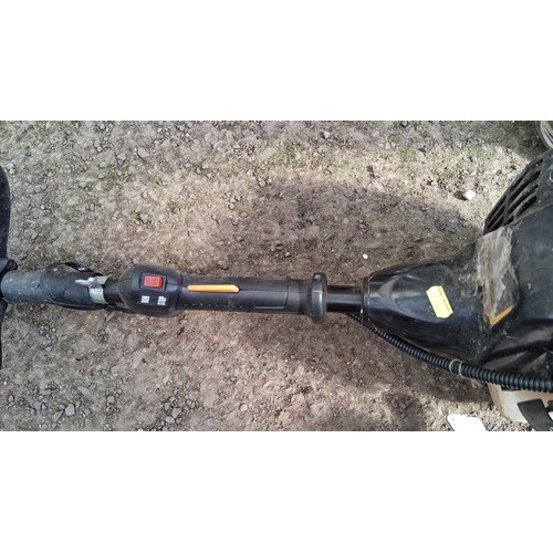 222 - McCulloch MT 305 CPS petrol multi-tool garden power unit, with strimmer attachment and hedge trimmer... 