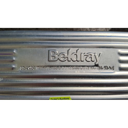 227 - Beldray folding aluminium step ladder; the upper platform embossed with BS 2037:1994 Class 3 domesti... 